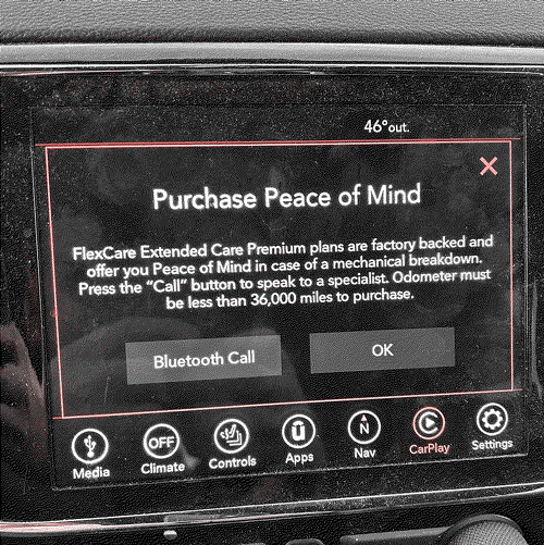 jeep has a glitch popup
